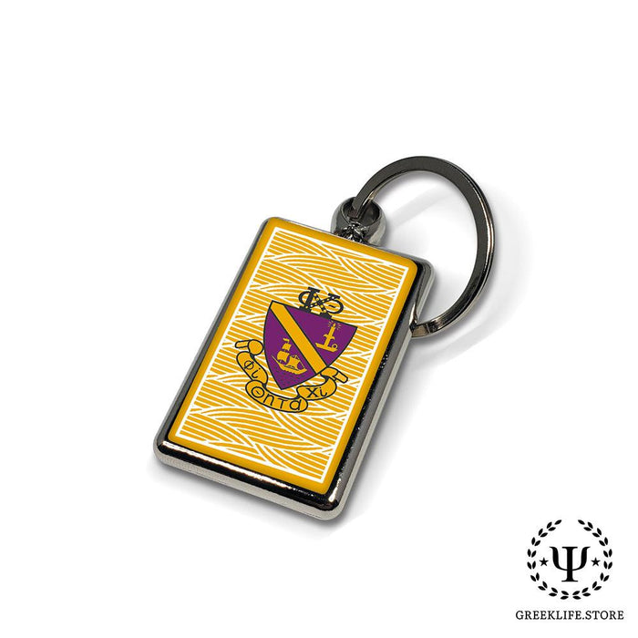 Phi Chi Theta Keychain Rectangular