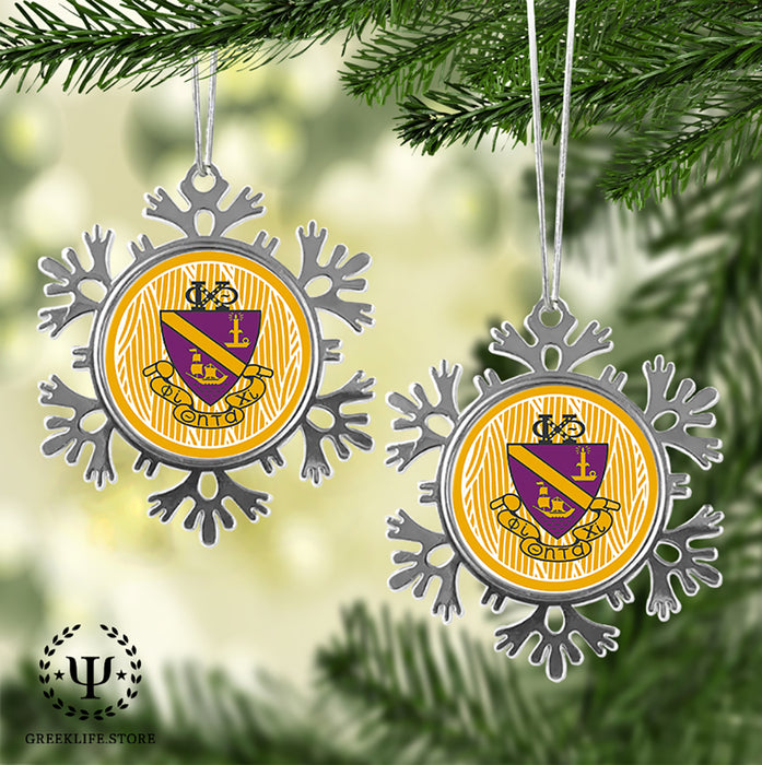 Phi Chi Theta Christmas Ornament - Snowflake Metal