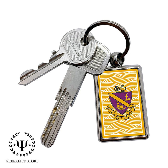 Phi Chi Theta Keychain Rectangular