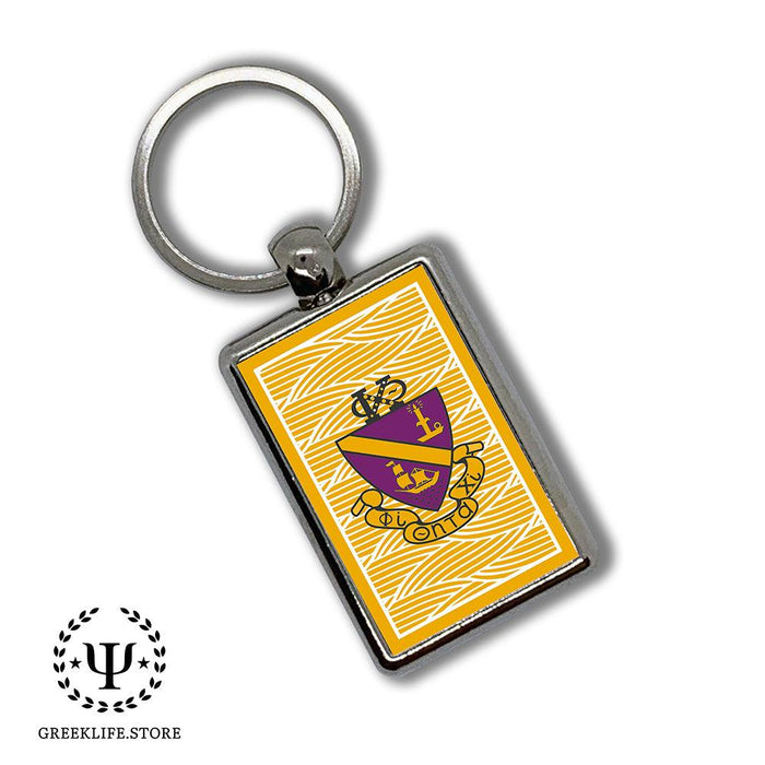 Phi Chi Theta Keychain Rectangular