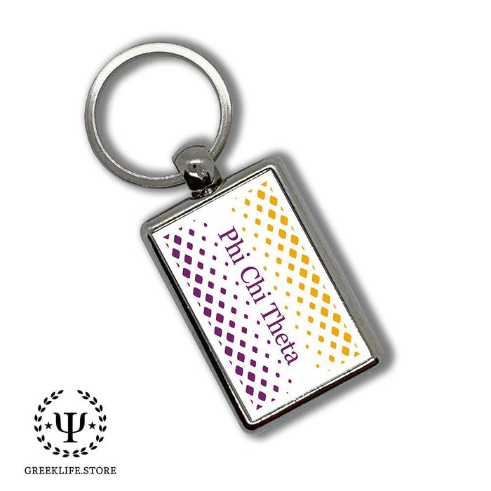 Phi Chi Theta Keychain Rectangular