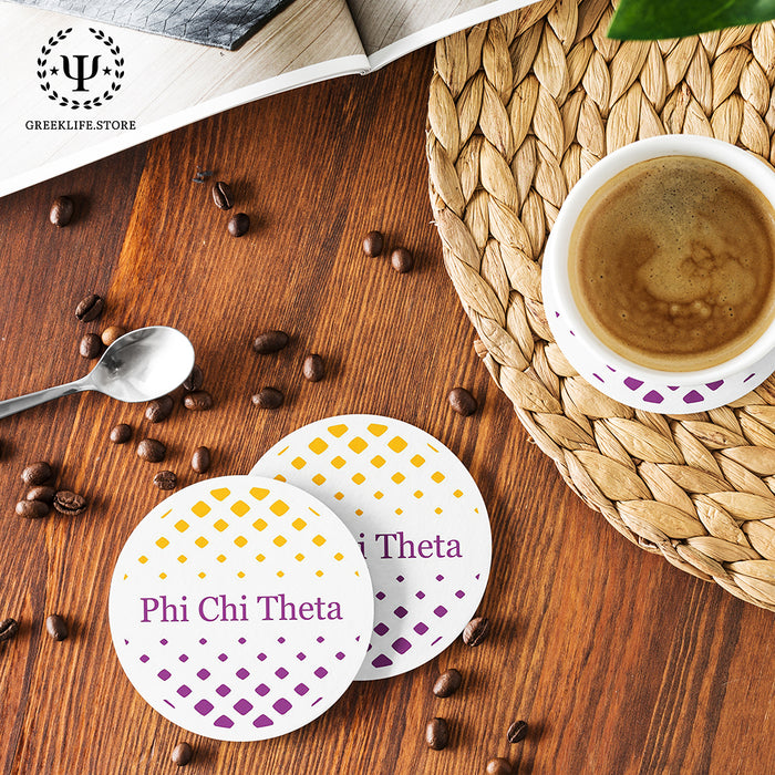 Phi Chi Theta Beverage coaster round (Set of 4)