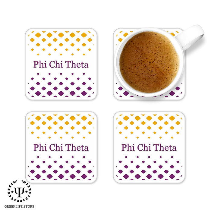 Phi Chi Theta Beverage Coasters Square (Set of 4)