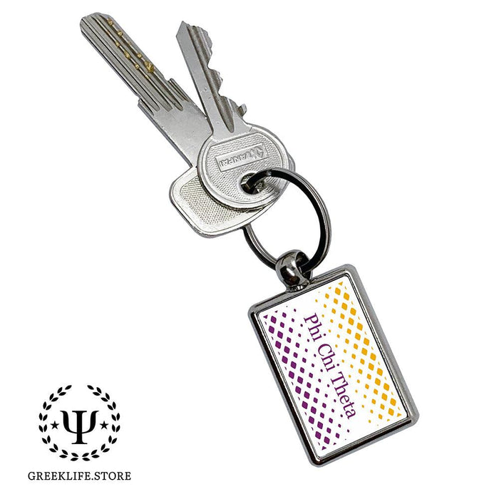 Phi Chi Theta Keychain Rectangular