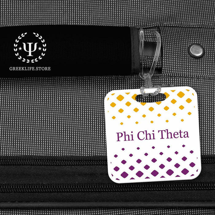 Phi Chi Theta Luggage Bag Tag (square)