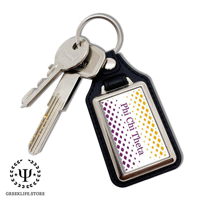 Phi Chi Theta Keychain Rectangular