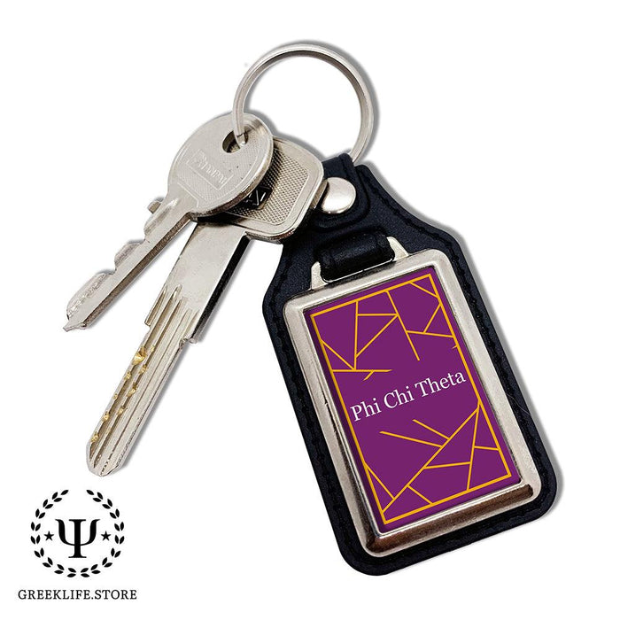 Phi Chi Theta Keychain Rectangular