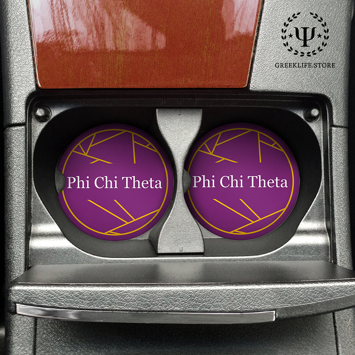 Phi Chi Theta Car Cup Holder Coaster (Set of 2)