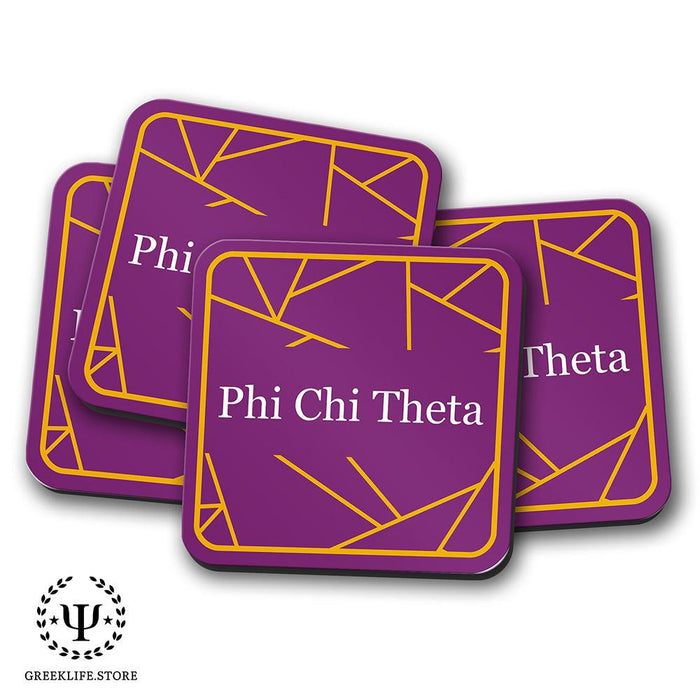 Phi Chi Theta Beverage Coasters Square (Set of 4)