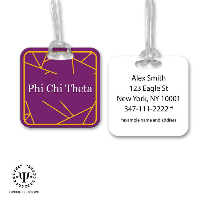 Phi Chi Theta Luggage Bag Tag (square)