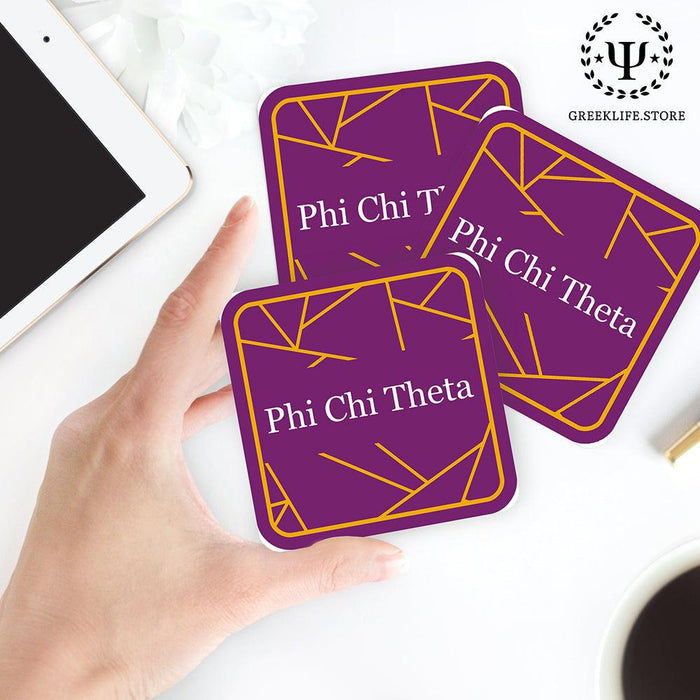 Phi Chi Theta Beverage Coasters Square (Set of 4)