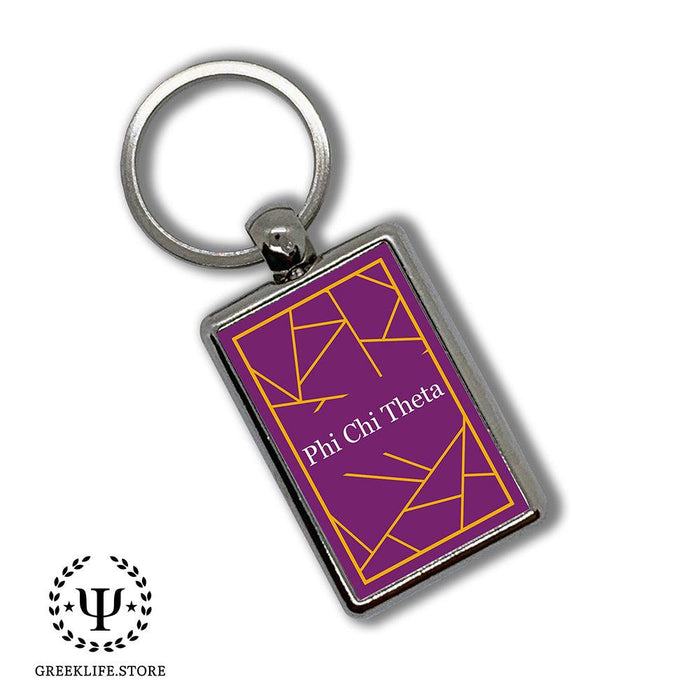 Phi Chi Theta Keychain Rectangular