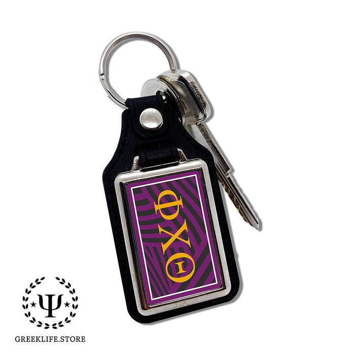 Phi Chi Theta Keychain Rectangular