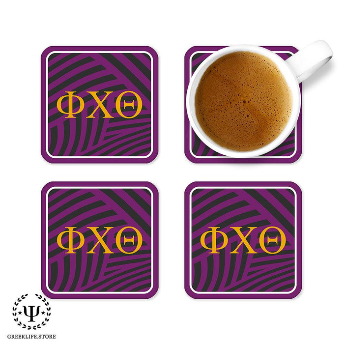 Phi Chi Theta Beverage Coasters Square (Set of 4)