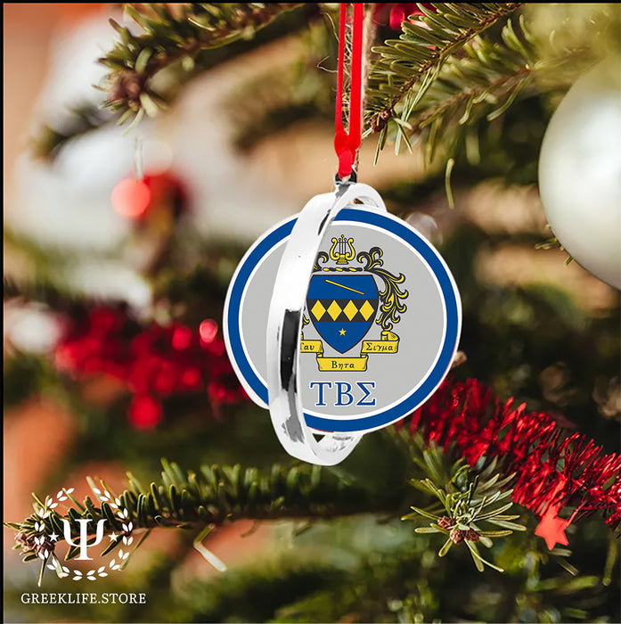 Tau Beta Sigma Christmas Reversible Flat Round Ornament