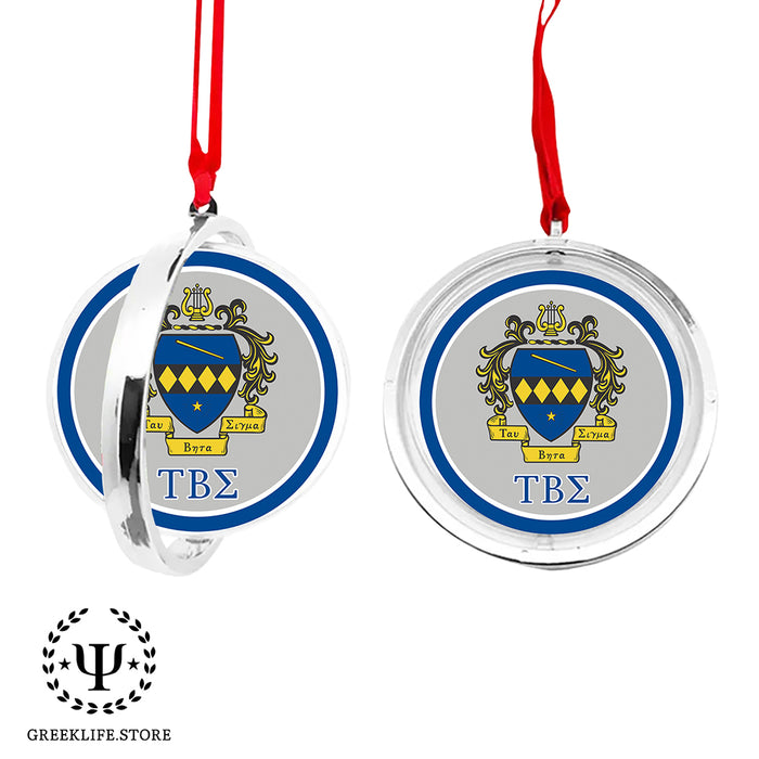 Tau Beta Sigma Christmas Reversible Flat Round Ornament