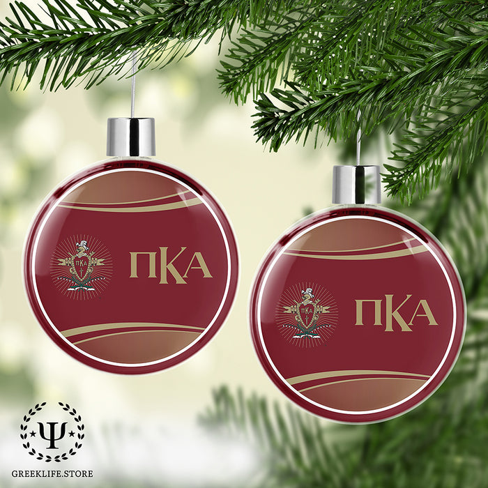 Pi Kappa Alpha Christmas Ornament Flat Round