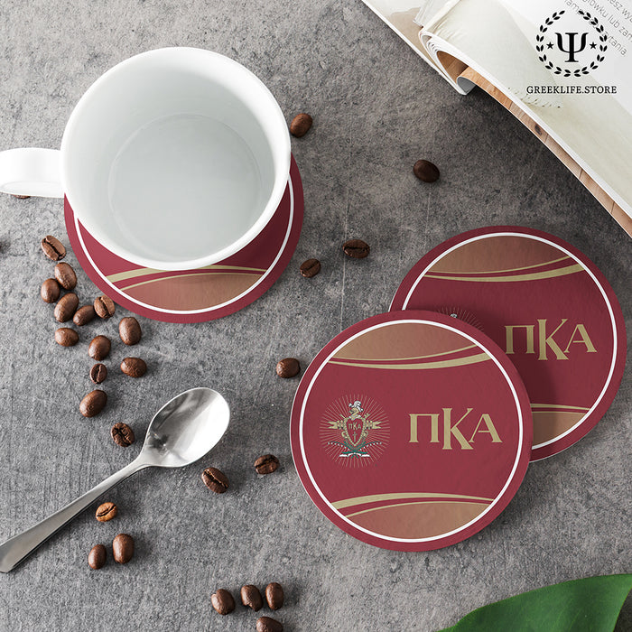 Pi Kappa Alpha Beverage coaster round (Set of 4)