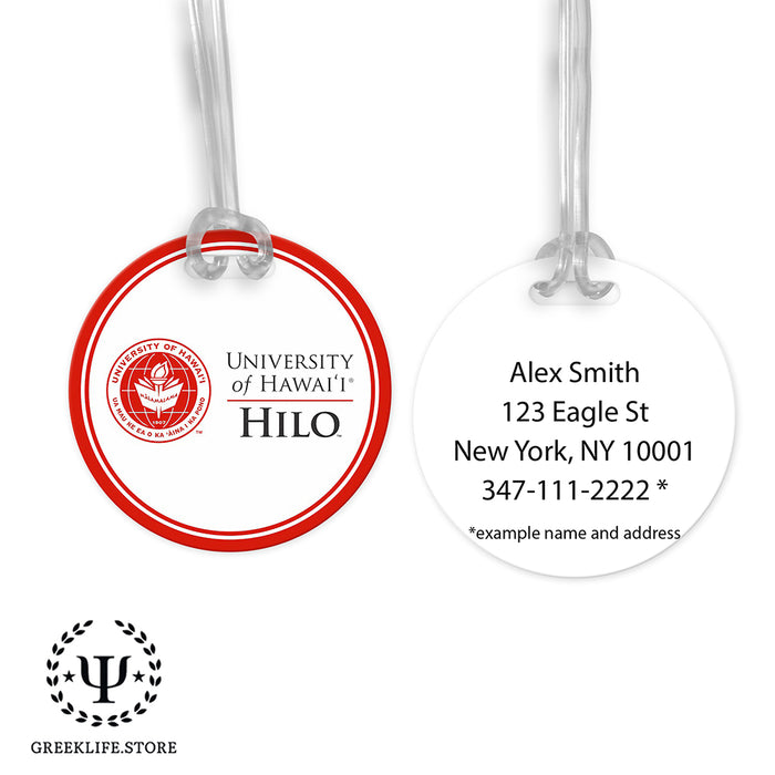 University of Hawaii HILO Luggage Bag Tag (round)