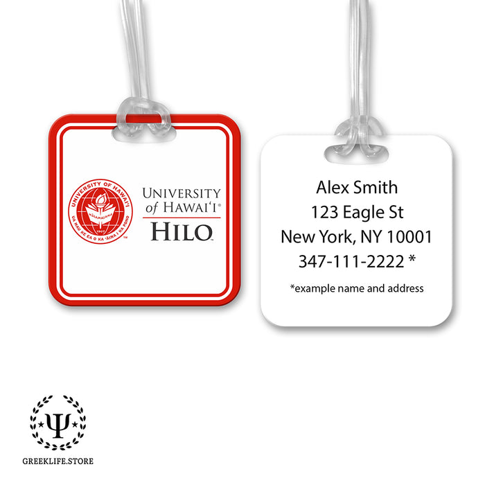 University of Hawaii HILO Luggage Bag Tag (square)