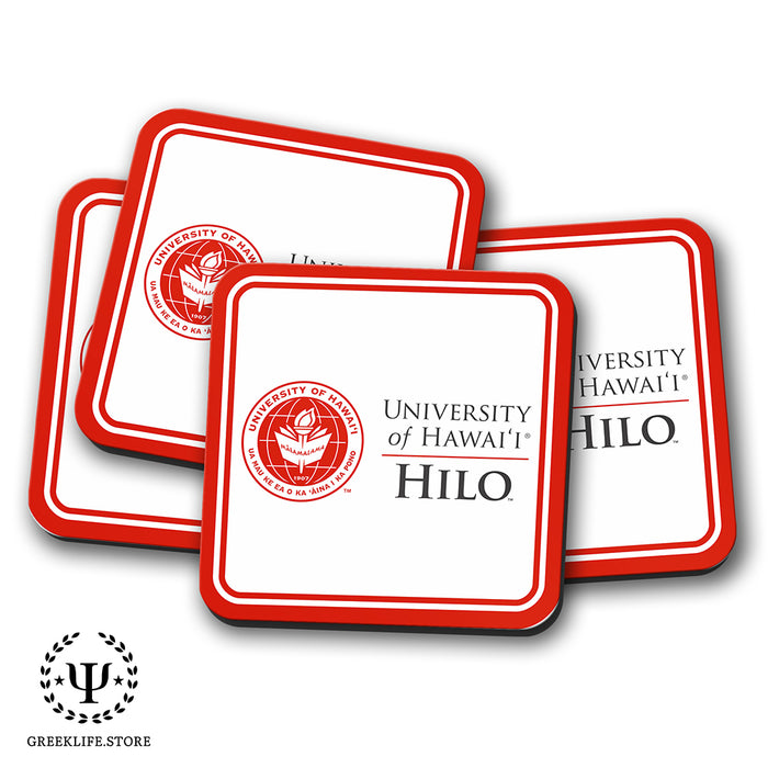 University of Hawaii HILO Beverage Coasters Square (Set of 4)