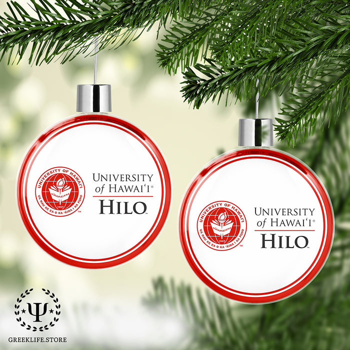 University of Hawaii HILO Christmas Ornament Flat Round