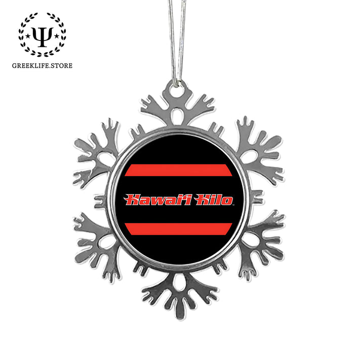University of Hawaii HILO Christmas Ornament - Snowflake Metal