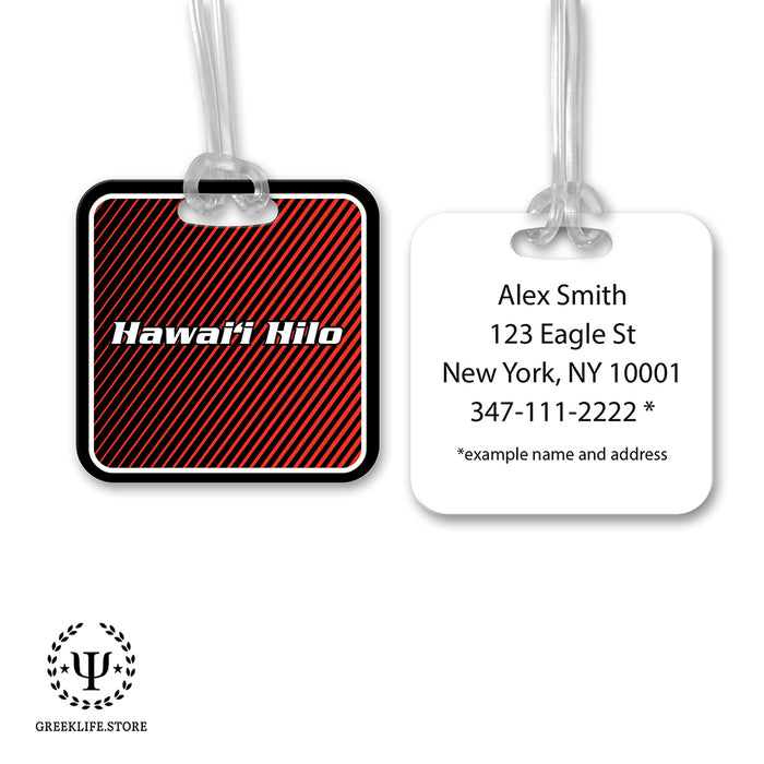 University of Hawaii HILO Luggage Bag Tag (square)