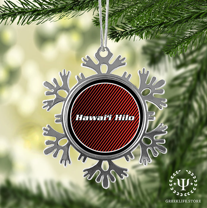 University of Hawaii HILO Christmas Ornament - Snowflake Metal