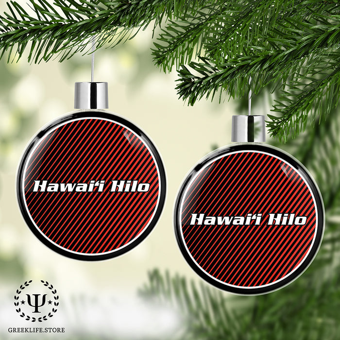 University of Hawaii HILO Christmas Ornament Flat Round