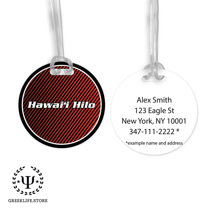 University of Hawaii HILO Luggage Bag Tag (round)