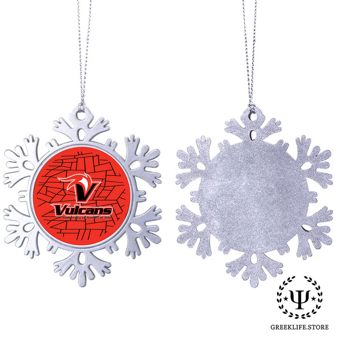 University of Hawaii HILO Christmas Ornament - Snowflake Metal