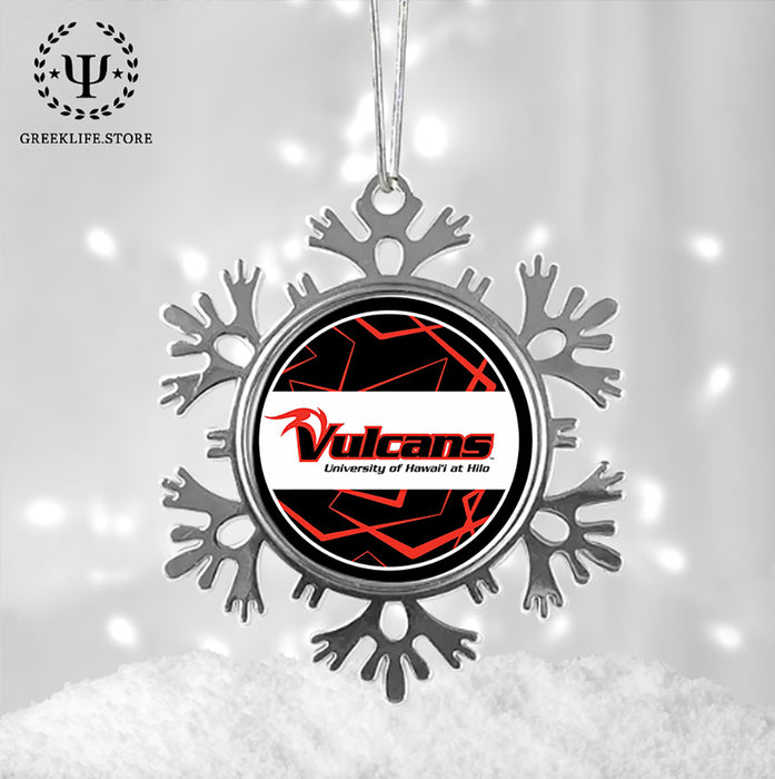 University of Hawaii HILO Christmas Ornament - Snowflake Metal