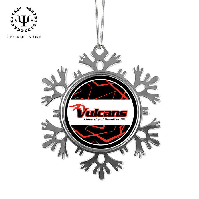 University of Hawaii HILO Christmas Ornament - Snowflake Metal