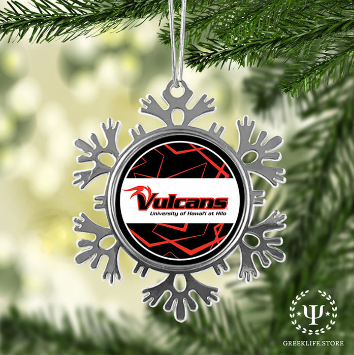 University of Hawaii HILO Christmas Ornament - Snowflake Metal