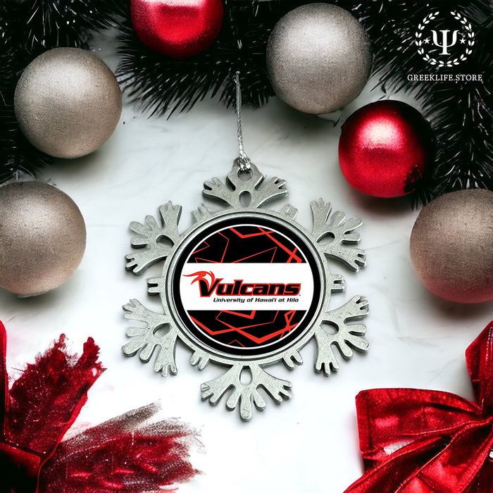 University of Hawaii HILO Christmas Ornament - Snowflake Metal