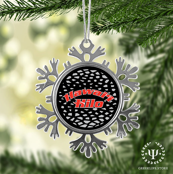 University of Hawaii HILO Christmas Ornament - Snowflake Metal