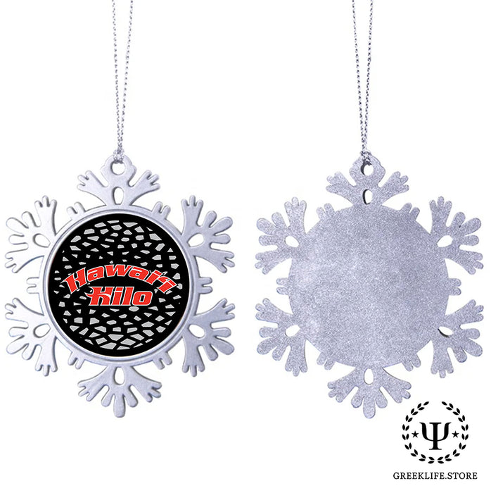 University of Hawaii HILO Christmas Ornament - Snowflake Metal