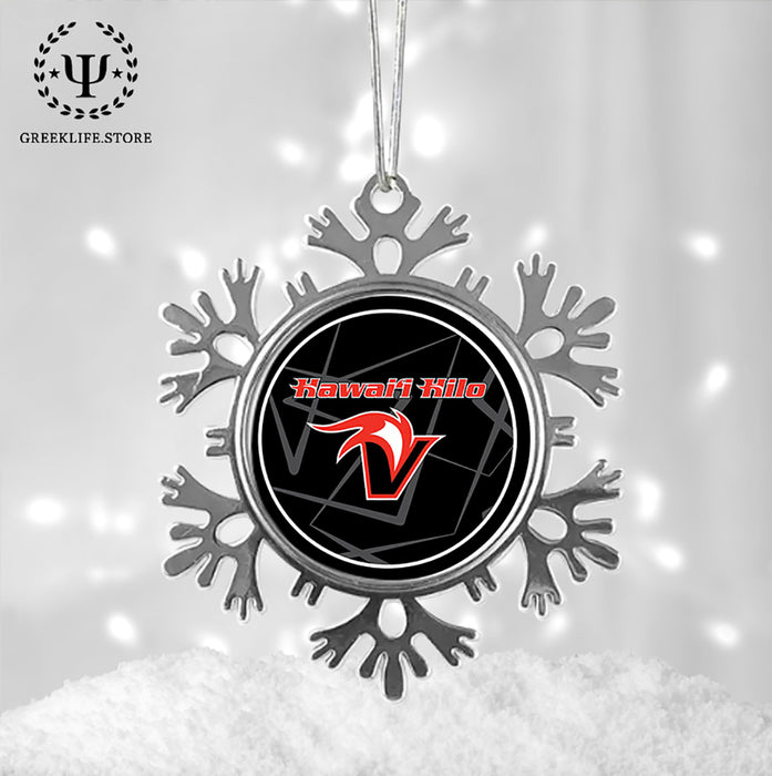 University of Hawaii HILO Christmas Ornament - Snowflake Metal