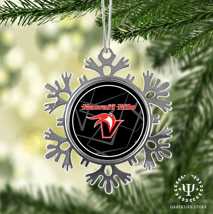 University of Hawaii HILO Christmas Ornament - Snowflake Metal