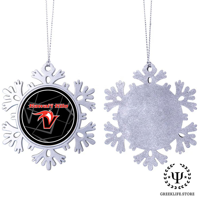 University of Hawaii HILO Christmas Ornament - Snowflake Metal