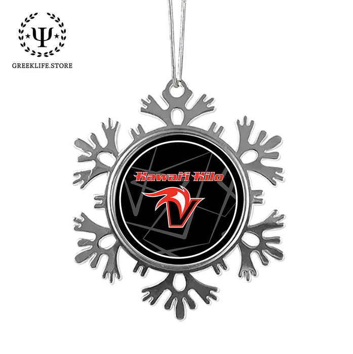 University of Hawaii HILO Christmas Ornament - Snowflake Metal