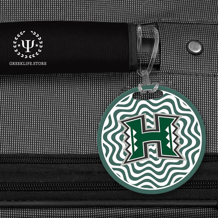 University of Hawaii MANOA Luggage Bag Tag (round)