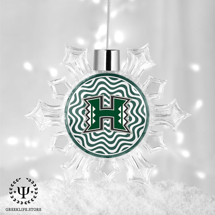 University of Hawaii MANOA Christmas Ornament - Snowflake