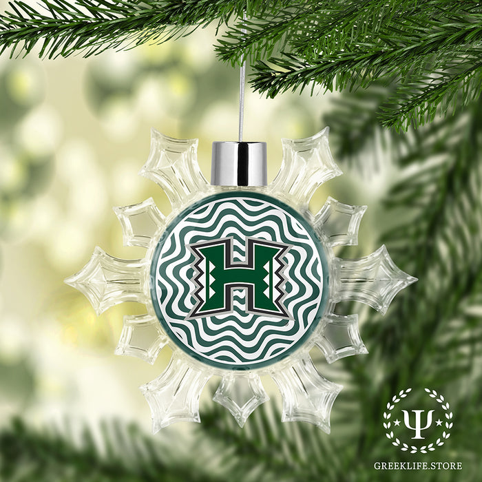 University of Hawaii MANOA Christmas Ornament - Snowflake