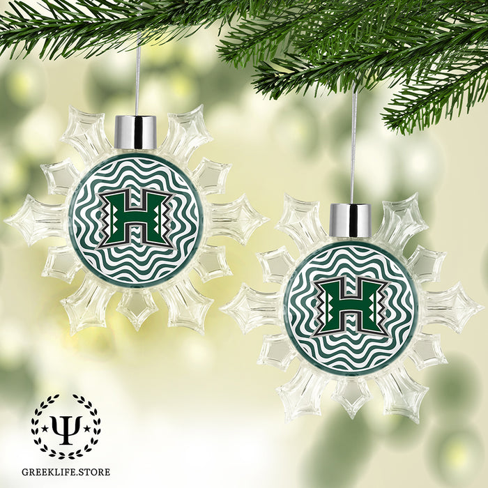 University of Hawaii MANOA Christmas Ornament - Snowflake