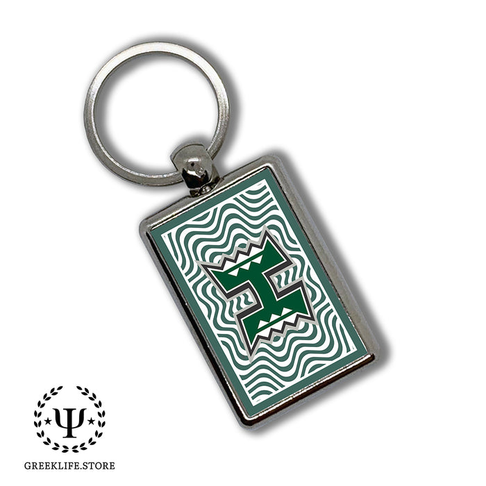 University of Hawaii MANOA Keychain Rectangular