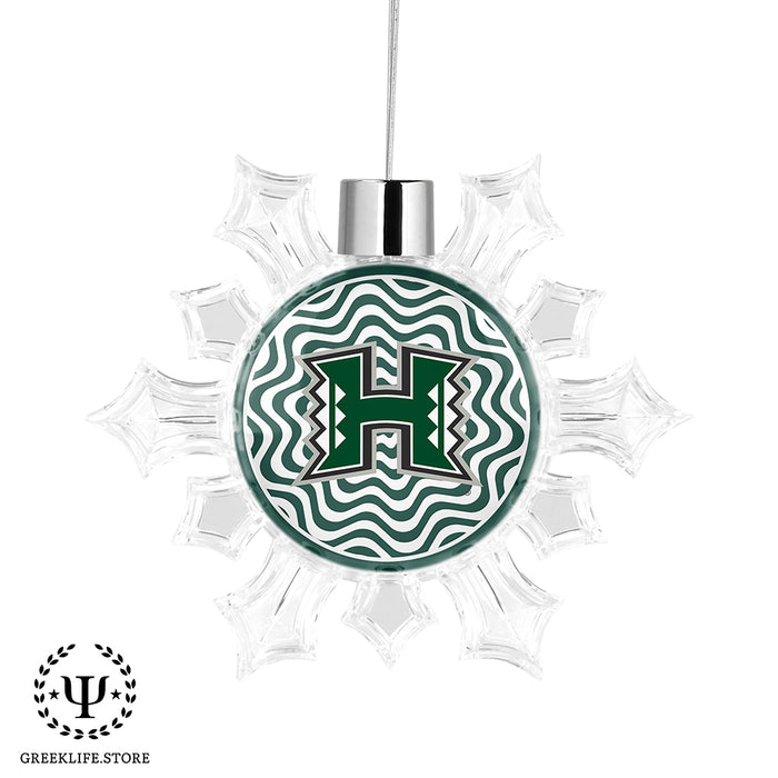 University of Hawaii MANOA Christmas Ornament - Snowflake