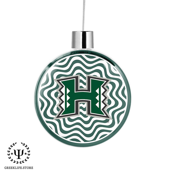 University of Hawaii MANOA Christmas Ornament Flat Round