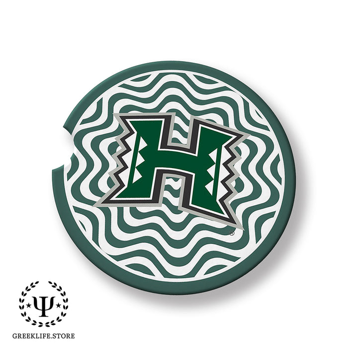 University of Hawaii MANOA Car Cup Holder Coaster (Set of 2)